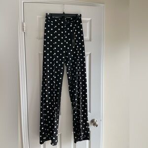 BNWT Black and White Polka Dot High-Waisted Pants